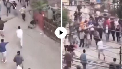 नेपाळच्या अर्थमंत्र्यांना आंदोलकांनी पळवत पळवत हाणलं, भिंतीवर आदळलं… कपडे फाडून गटारात लोळवलं; भयावह Video Viral