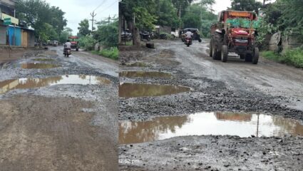 टाकळी बायपास ते अनवली रस्ता गेला खड्ड्यात…; रस्त्याची दुरावस्था झाल्याने अपघाताला निमंत्रण