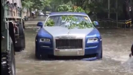 चांगलाच फटका बसला! धो धो पावसाने 10 कोटींची Rolls-Royce खराब, युझरने Social Media वर व्यक्त केली नाराजी