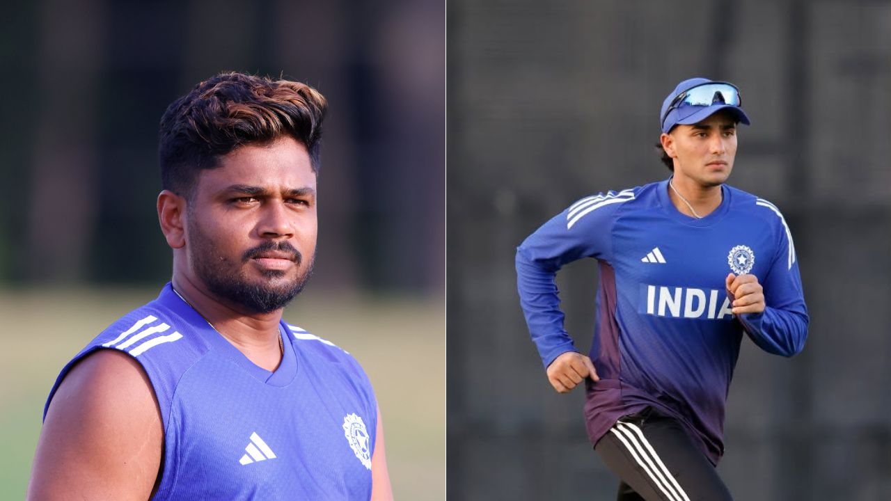 भारताचा युवा खेळाडू अभिषेक शर्मा हा संघामध्ये पुनरागमन करेल आणि आता तो भारताच्या संघाला कशी सुरुवात करून देईल हे पाहणे मनोरंजक ठरेल. संजू सॅमसनला प्लेइंग इलेव्हनमध्ये स्थान मिळणार की नाही याकडे सर्वांचे लक्ष लागले आहे. फोटो सौजन्य - सोशल मिडिया (indiancricketteam)