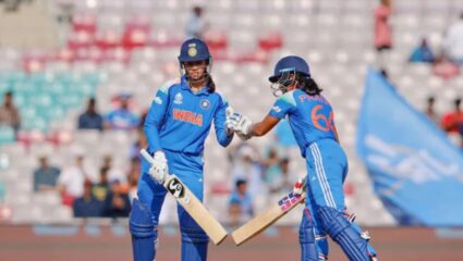 IND W vs NZ W : भारताविरुद्ध न्यूझीलंडसमोर DLS पद्धतीनुसार 325 धावांचे लक्ष्य; रावल-मानधनाचा शतकी तडाखा 