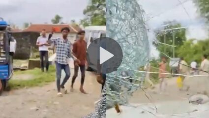 पश्चिम बंगालमध्ये गुंडा राज? दगड, काठ्या घेऊन BJP नेत्यावर प्राणघातक हल्ला; Video बघून म्हणाल…