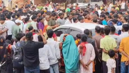माणुसकीचा मर्डर! भर रस्त्यात Driver ला दगड, विटांनी ठेचून मारलं; कुटुंबाने हायवे जाम केला अन् थेट गाड्यांची…