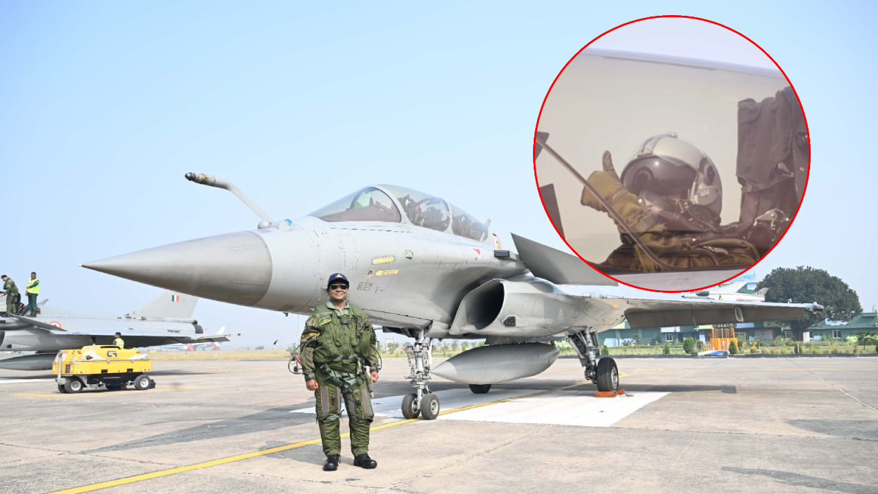 नभ: स्पृशं दीप्तम्! राष्ट्रपती मूर्मूंची ‘राफेल’ भरारी; एअरबेसवर जवानांनी दिला ‘गार्ड ऑफ ऑनर’