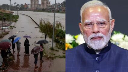 PM मोदींनी नेपाळच्या पूर दुर्घटनेवर केले दु:ख व्यक्त ; काठमांडूला भारताकडून सर्वतोपरी मदतीचे आश्वासन