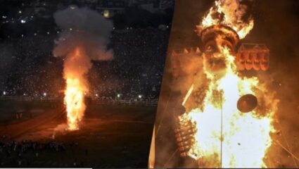 Dussehra Festival 2025 : देशातील सर्वात उंच 221.5 फुटांचा पुतळा; 13 टनपेक्षा अधिक वजन, राजस्थानात आज केले जाणार दहन
