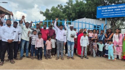 टाटा पॉवर प्रकल्पात कामगारांचा संताप; ‘काळी दिवाळी’ साजरी करून प्रशासनाला इशारा