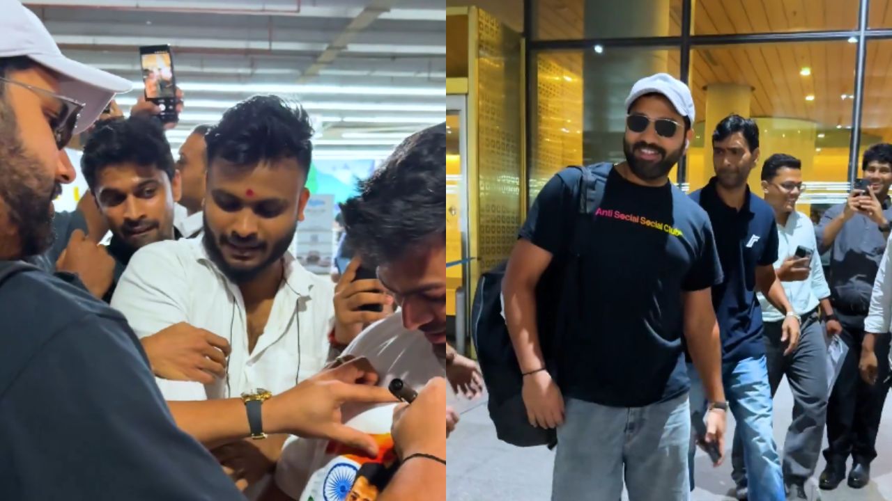‘एक ही दिल कितनी बार जीतोगे हिटमॅन…’ ऑस्ट्रेलियामध्ये धूमाकुळ घातल्यानंतर रोहित शर्मा मायदेशात परतला! पहा Video फोटो सौजन्य - Star Sports