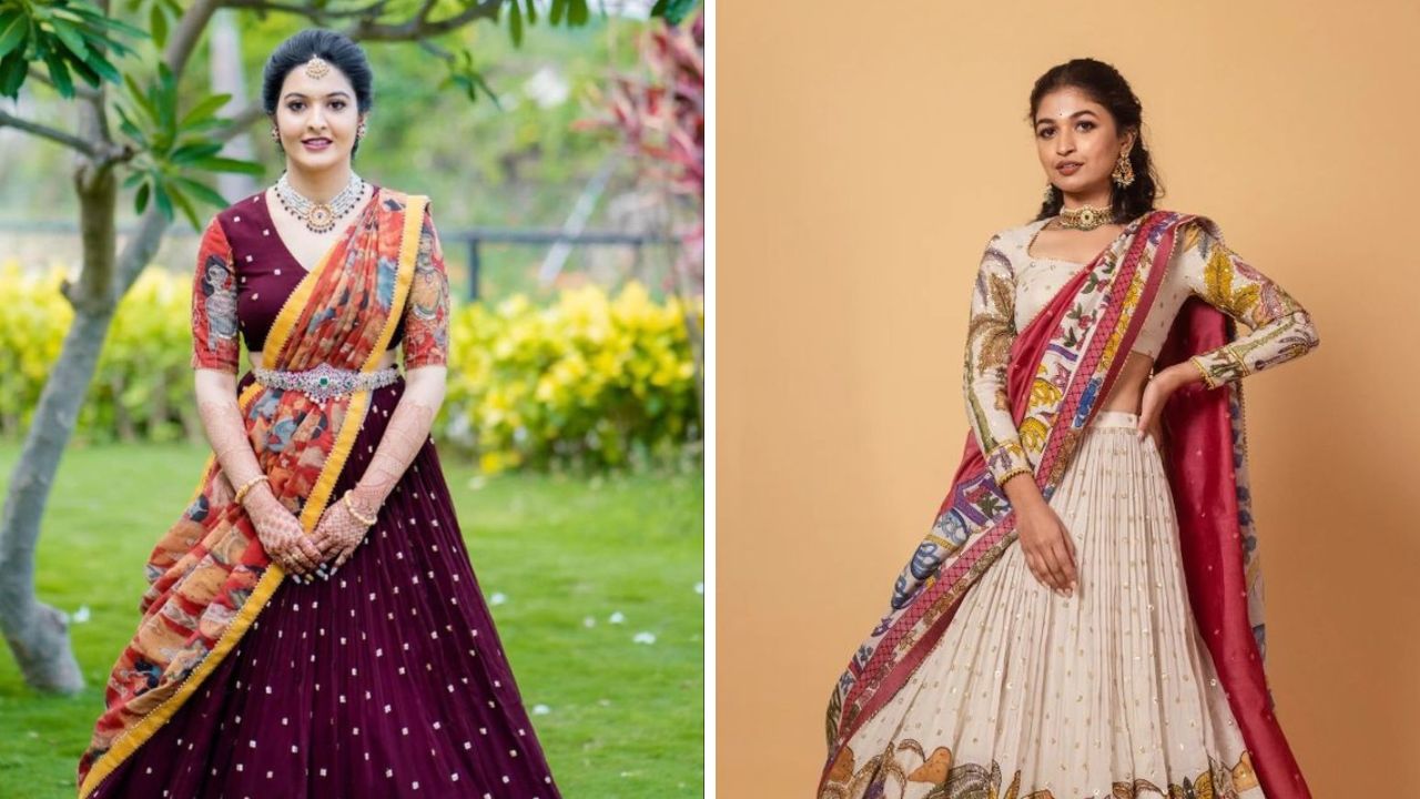 साडी नेसण्याच्या अनेक वेगवेगळ्या पद्धती आहेत. सणावाराच्या दिवसांमध्ये किंवा लग्न सराईत तुम्ही हाफ साडी नेसू शकता. सोशल मीडियावर हाफ साडी पॅर्टन ट्रेडींगला आहे.