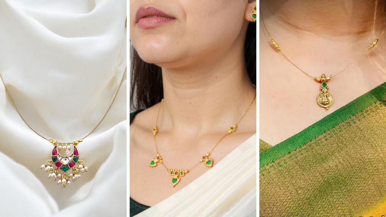 दिवाळी सणाला पारंपरिक लुक हवा असेल तर 'या' डिझाईनचे Invisible Neckless नक्की करा ट्राय