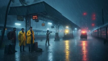 Cyclone Montha: ‘मोंथा’ चक्रीवादळाचा प्रवाशांना फटका! ६० हून अधिक गाड्या रद्द, येथे पाहा यादी