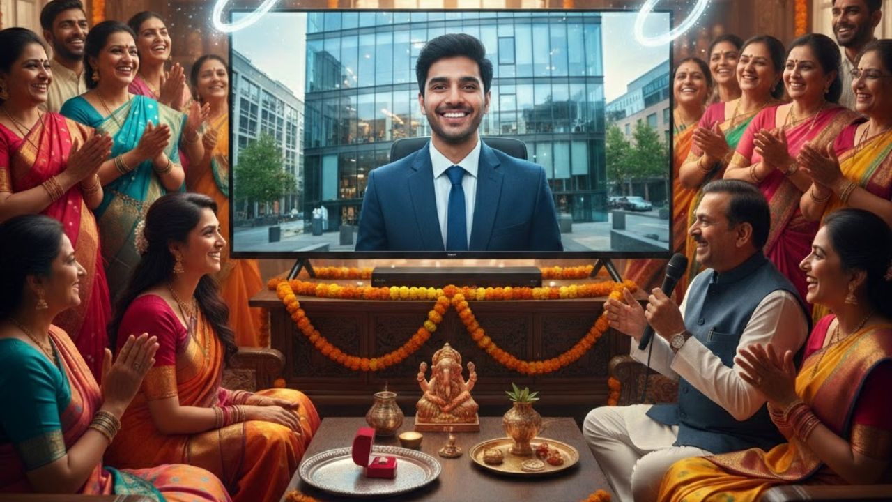 Online Engagement: परंपरा आणि प्रगतीचा संगम! लंडनकर झाला वैजापूरचा जावई; व्हिडिओ कॉलद्वारे पार पडला अनोखा साखरपुडा