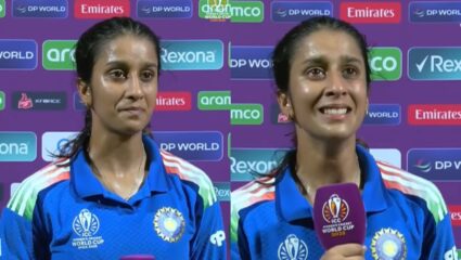Women’s World Cup : मुबंईच्या राणीने शेवटी करुन दाखवलचं…! विजयानंतर व्यक्त केल्या भावना, अश्रू झाले अनावर