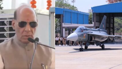 ऐतिहासिक क्षण! नाशिकमध्ये ‘तेजस MK-1A’ लढाऊ विमानाचे पहिले उड्डाण यशस्वी, राजनाथ सिंहांनी व्यक्त केला आनंद