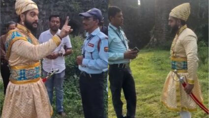 Vasai Fort Video: ‘मराठी येत नसेल तर…’ वसई किल्ल्यावर मराठी न बोलणाऱ्या गार्डला युवकाने चांगलेच झापले; व्हिडीओ तुफान व्हायरल