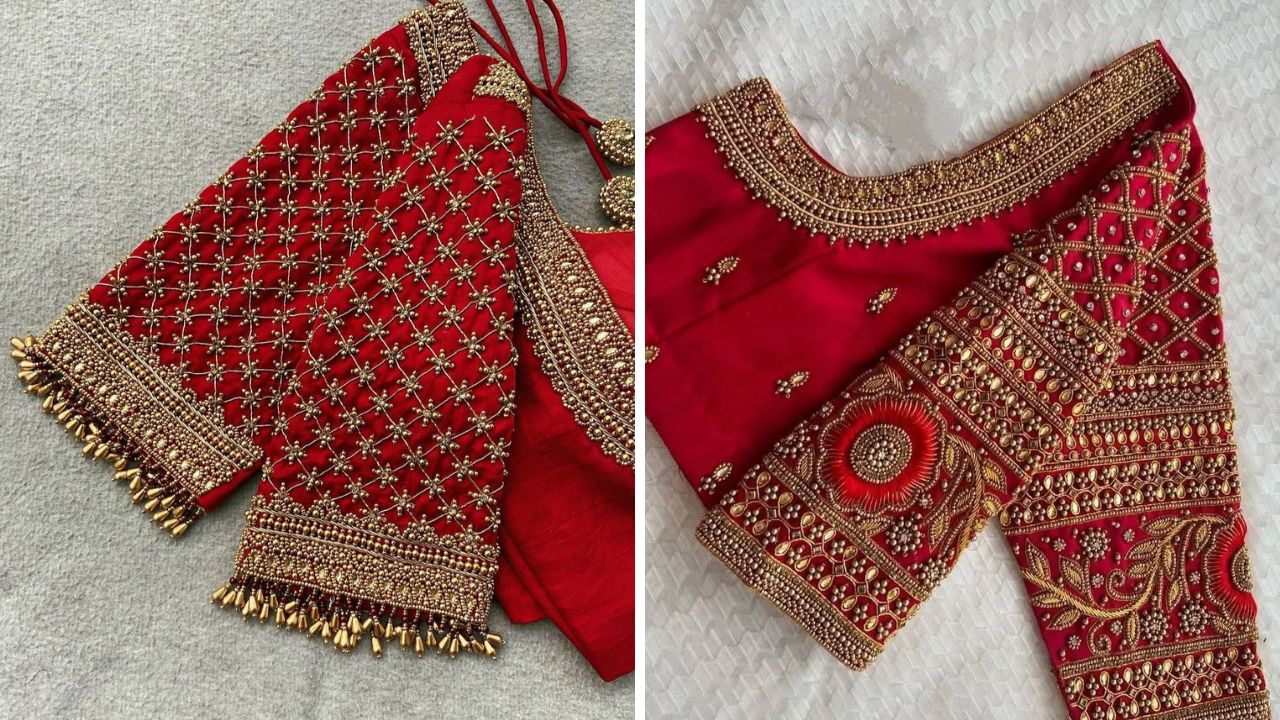 हल्ली चेन स्टिटचा वापर करून बॉर्डर किंवा लहान पॅटर्न तयार केला जातो. यामुळे तुमचा ब्लाऊज खूप जास्त भरलेला आणि सुंदर दिसतो. 