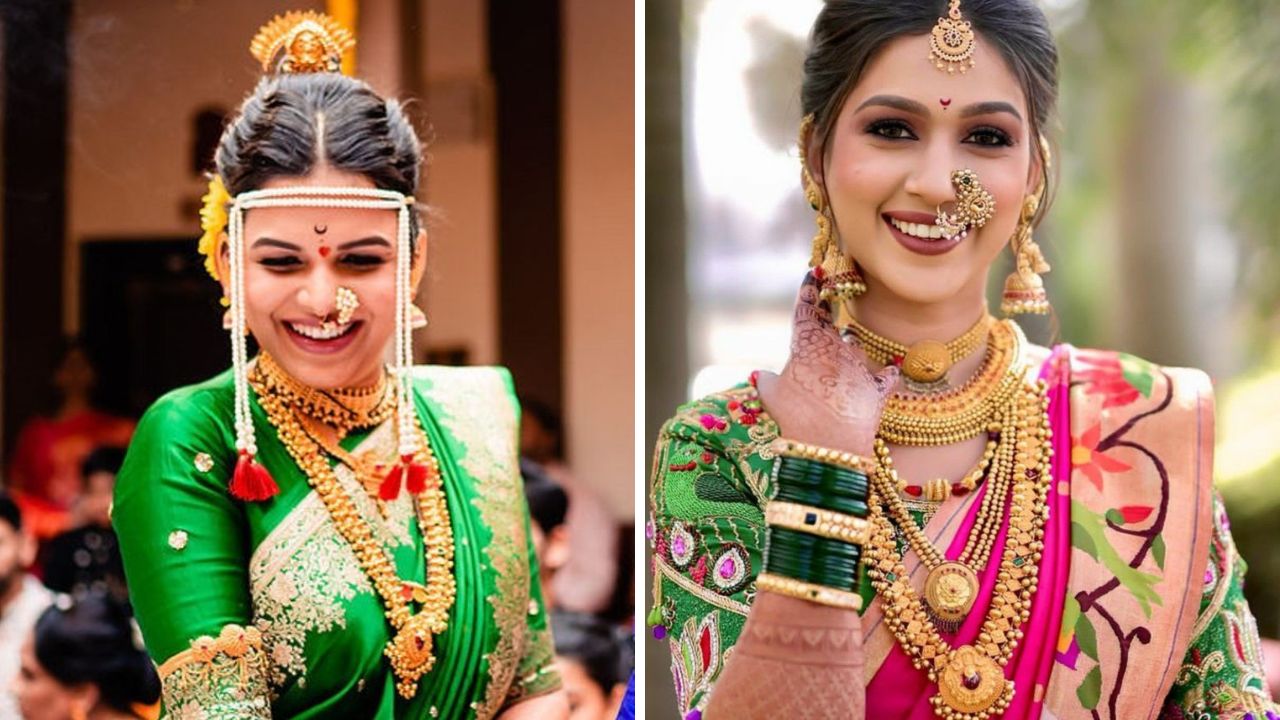 कोल्हापूरची शान असलेला कोल्हापुरी साज नऊवारी साडीवर अतिशय उठावदार दिसतो. कोल्हापुरी साजमध्ये अनेक वेगवेगळे पर्याय उपलब्ध आहेत. 
