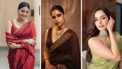 V नेक आकाराच्या ब्लाऊजवर उठावदार दिसतील ‘या’ डिझाईनचे सुंदर नेकलेस, गळ्यात घालताच लुक दिसेल रॉयल