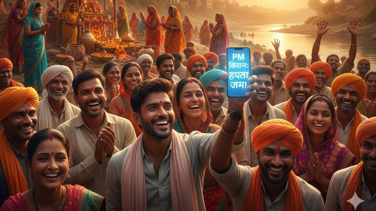 कोट्यवधी शेतकऱ्यांसाठी मोठी बातमी! छठ पूजेनंतर येणार PM किसान योजनेचा २१ वा हप्ता? जाणून घ्या ताजे अपडेट कोट्यवधी शेतकऱ्यांसाठी मोठी बातमी! (Photo Credit- AI)
