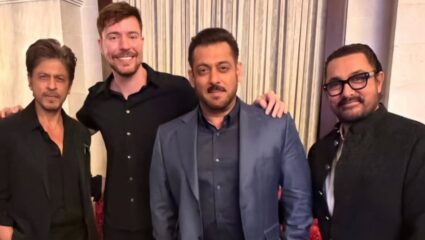 ‘या’ खास कारणासाठी एकत्र आले शाहरुख, आमिर आणि सलमान; ‘मिस्टर बीस्ट’ सोबतचा फोटो व्हायरल