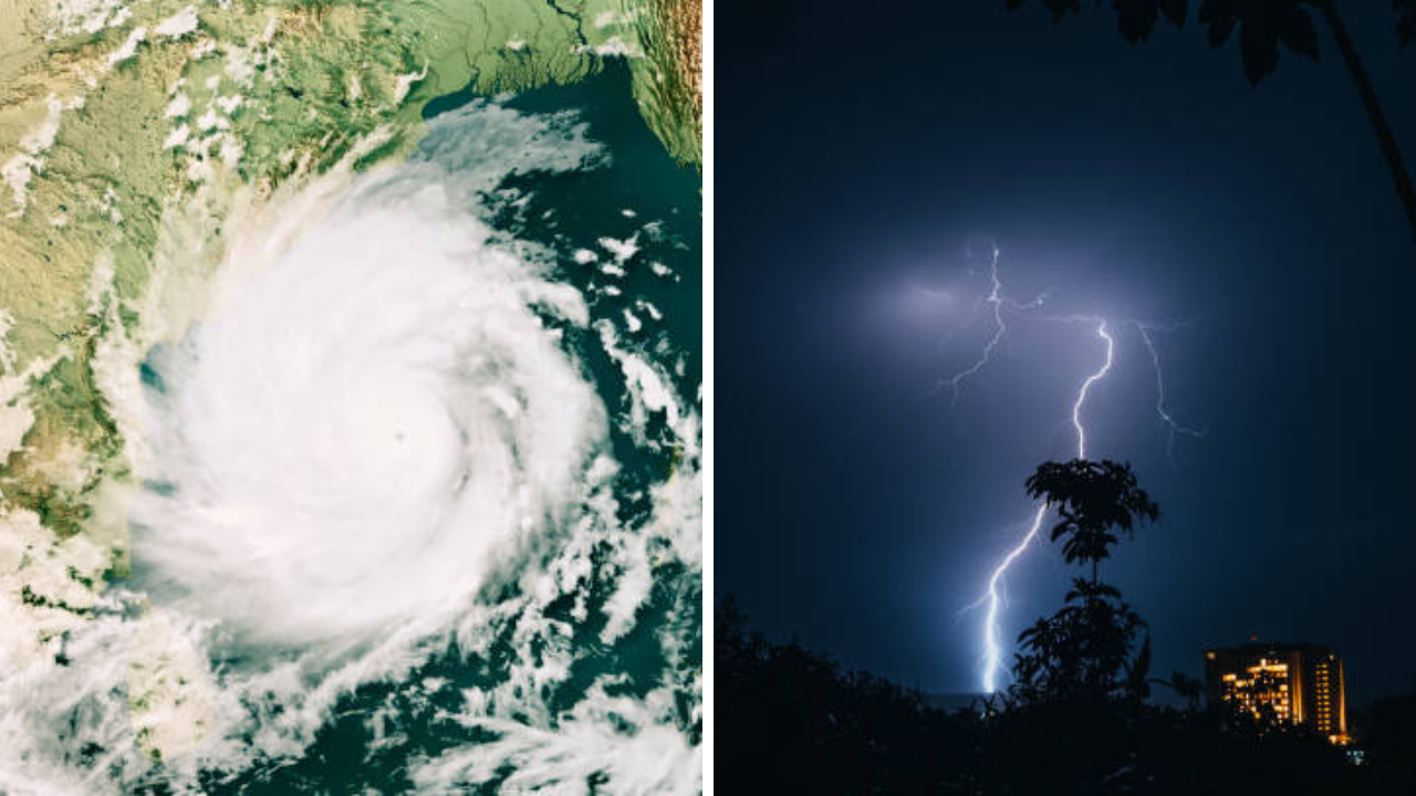Cyclone Montha: चक्रीवादळ मोंथाचा Landfall, वेगाने सरकरणार आंध्रप्रदेशमध्ये; शाळा-कॉलेजला सुट्टी, अनेक ट्रेन्स रद्द मोंथा चक्रीवादळ आंध्रप्रदेशात थडकणार (फोटो सौजन्य - iStock)