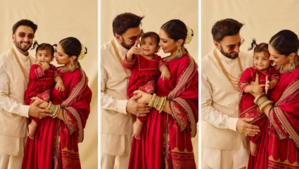 दीपिकाची छबी, गालावर खळी; रणवीर-दीपिकाने घरच्या ‘लक्ष्मी’चा चेहरा केला Reveal