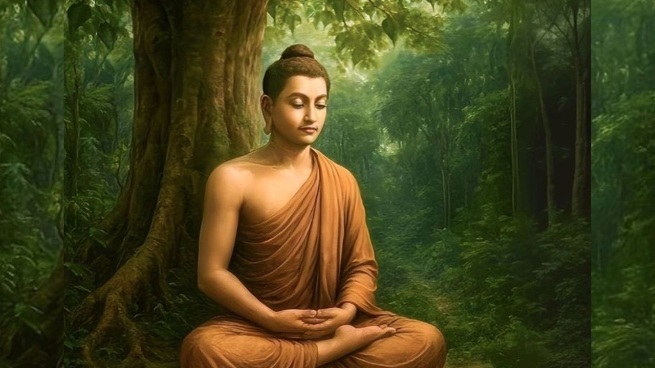 त्यावेळी उन्हाच्या झळा त्यांना बसू  नयेत म्हणून गोगलगाय बुद्धांना थंडावा मिळावा यासाठी त्यांच्यावर डोक्यावर चढली. 