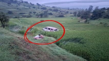 कोल्हापुरातील सातेरीच्या दरीत भीषण अपघात; कार शंभर फूट खाली कोसळली अन्…
