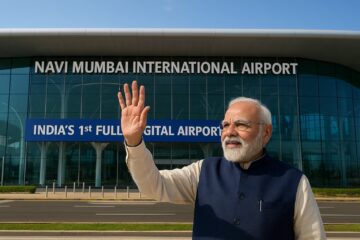 Navi Mumbai International Airport Inauguration पंतप्रधान नरेंद्र मोदी यांच्या हस्ते नवी मुंबई आंतरराष्ट्रीय विमानतळाचे आज भव्य लोक