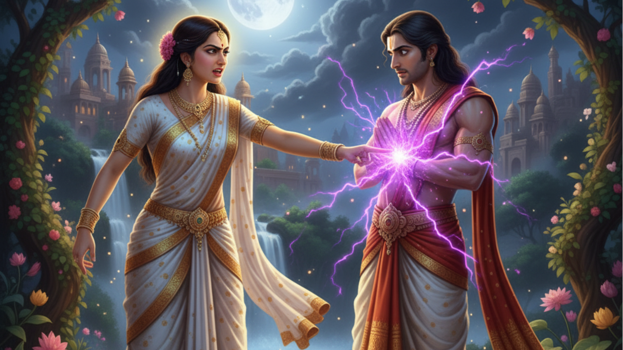अर्जुन म्हणत होता की तुम्ही आमच्या पूर्वजांची पत्नी आहात म्हणजे मला मातेसमान आहात. पण उर्वशी काही ऐकली नाही तिने त्याला नपुसंक होण्याचा श्राप दिला. तसेच त्याला स्त्रियांच्या सहवासात नर्तक म्हणून राहण्याचा श्राप दिला. 