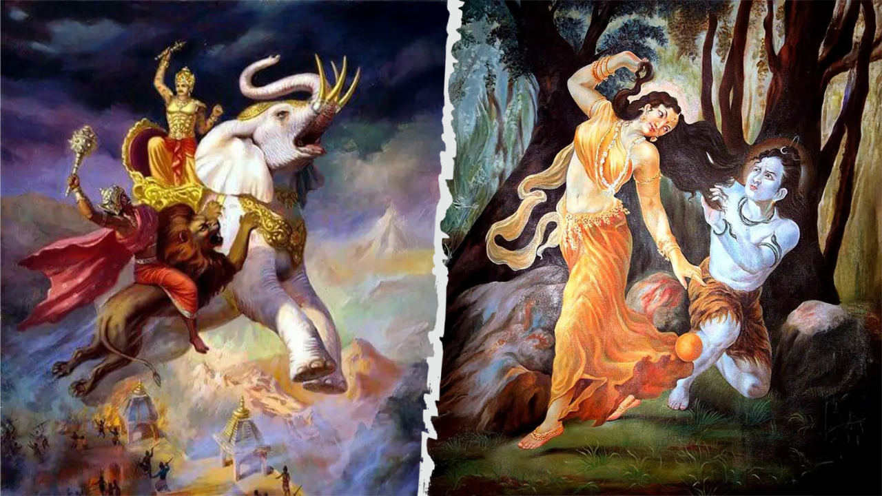 दोघांची राहण्याची पद्धत वेगवेगळी आहे. एक अधर्मी तर एक धर्माचा रक्षणकर्ता! एक आक्राळ तर एक देखणा! 