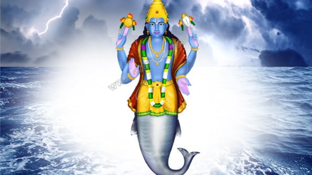 राजा सत्य व्रत दयाळू मनाचा. तो तिला राजवाड्यात आणून एका जळपात्रात ठेवतो. दुसरा दिवशी पाहतो तर काय? ती मासळी त्या जलपात्राच्या आकाराची झालेली असते.