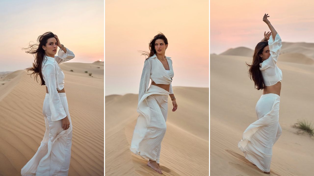 अबू धाबीच्या वाळवंटात HOT पोझ देताना दिसली नताशा, सोशल मीडियावर नव्या फोटोची चर्चा