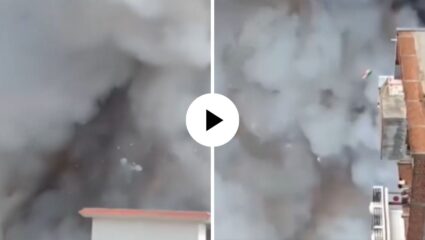भीषण अपघात! काही मिनिटांतच 3 कोटींचे फटाके जळून झाले खाक, तब्बल 2 किलोमीटरपर्यंत घुमला आवाज; Video Viral