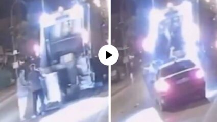 इतका भयानक मृत्यू कुणाच्याही वाटेला येऊ नये! कचरागाडी आणि कारच्या मध्ये जाऊन चिरडले गेले दोन मजूर; Video Viral