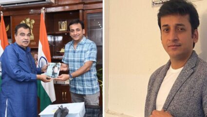 ”वाह! मज्जाच आली”…संकर्षण कऱ्हाडेला नितीन गडकरींनी दिली ‘ही’ खास भेट, फोटो पोस्ट करत म्हणाला…