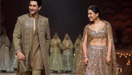 Sara Ali Khan-Ibrahim Ali Khan: सारा अली खान आणि इब्राहिमचा पहिला रॅम्प वॉक; भावंडांच्या खास बॉण्डने जिंकले सर्वांचे मन