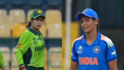 India vs Pakistan : ‘राग ठेव खिशात…’ हरमनप्रीतकडे पाकची गोलंदाज रागाने पाहत असताना शिवीने दिले कर्णधाराने उत्तर, Video Viral