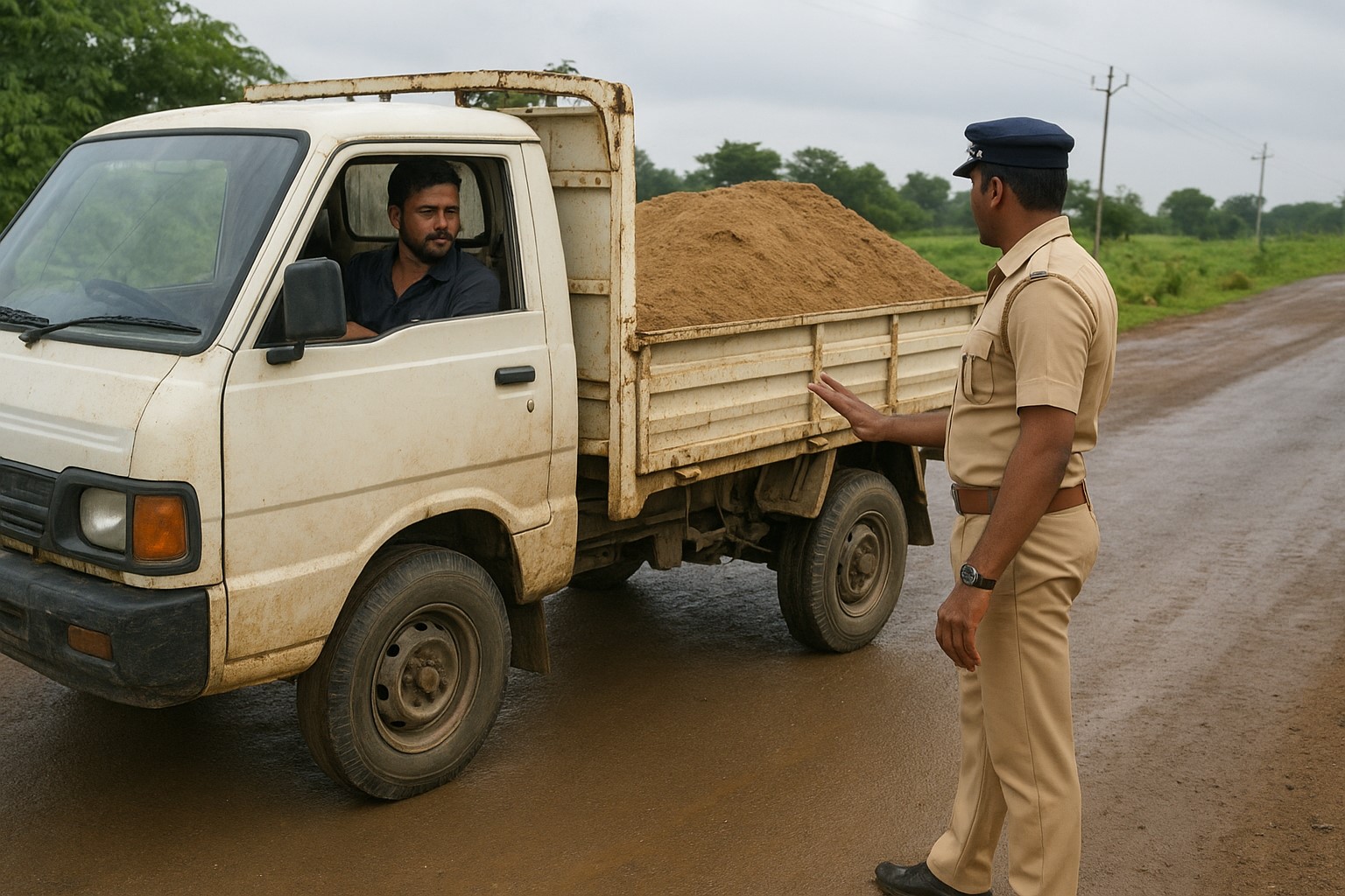 Yavatmal City New :- पांढरकवडा आणि उमरखेडमध्ये पोलिसांची मोठी कारवाई- विनापरवाना रेती वाहून नेणारे पकडले पाच आरोपींना अटक