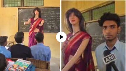 अरे हा तर यूपीचा रॅन्चो! यूपीतील १७ वर्षीय विद्यार्थ्याने बनवली AI शिक्षिका, VIDEO VIRAL