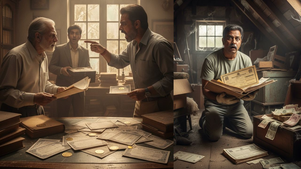 आजोबांच्या वारसा हक्कावरून वडील-मुलामध्ये कायदेशीर लढाई, साफसफाईत हाती लागले २.५ कोटींचे शेअर्स