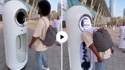 दुबईमध्ये खास AI मशीनने काही सेकंदात हेअर कट? VIDEO खरा की खोटा?