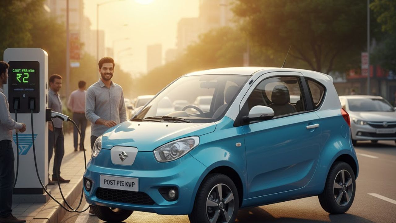 ‘ही’ आहे 3.25 लाख रुपयांची सर्वात स्वस्त Electric Car, प्रति किलोमीटर चालवण्याचा खर्च फक्त 2 रुपये