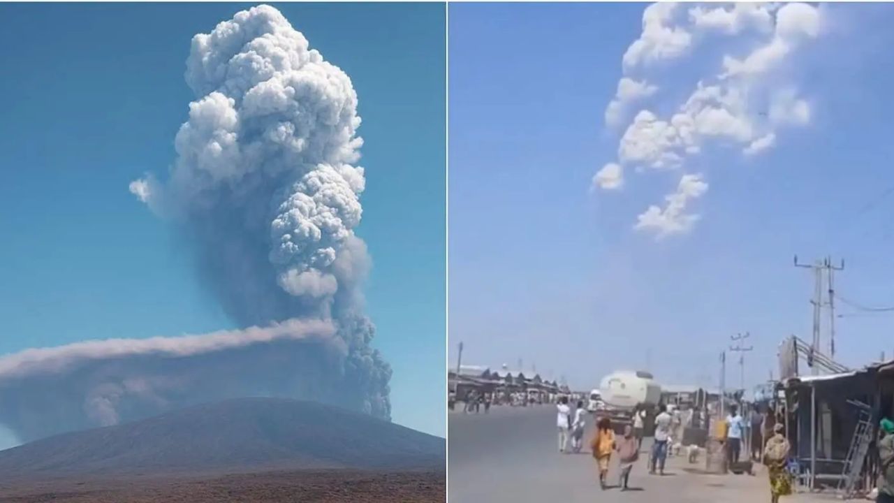 हजारो वर्षानंतर इथिओपियात ज्वालामुखीचा विस्फोट; अरब सागर ओलांडून भारतात आली राख