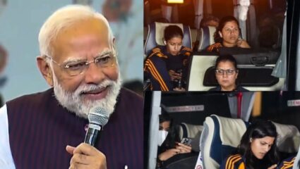 Women’s ODI World Cup : विश्वविजेता भारतीय संघ पंतप्रधान मोदींच्या निवासस्थानी दाखल! इतिहास रचणाऱ्या लेकींचे दिल्लीत स्वागत