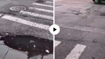 फक्त भारतातच नव्हे तर न्यूयॉर्कच्या रस्त्यांवरही खड्डेच खड्डे! सर्वात सुंदर शहराचे धक्कादायक वास्तव उघडकी, Video Viral
