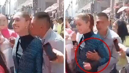 मेक्सिकोच्या महिला राष्ट्राध्यक्षांवर ऑन कॅमेरा छेडछाड; मद्यधुंद अवस्थेत माणसाने केला KISS करण्याचा प्रयत्न, Video Viral