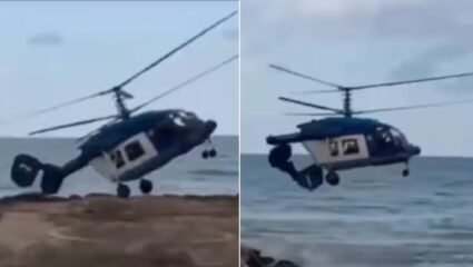 रशियात भीषण अपघात! लष्करी हेलिकॉप्टरचे दोन तुकडे झाले अन्… ; भयानक घटनेचा Video Viral