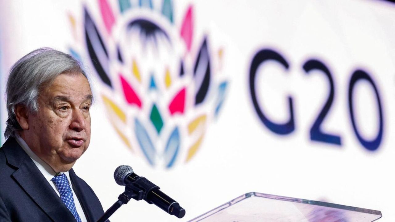 G-20 तून मोठा संदेश! UN प्रमुखांचे सदस्य शक्तींना जागतिक शांततेसाठी एकत्र येण्याचे आवाहन