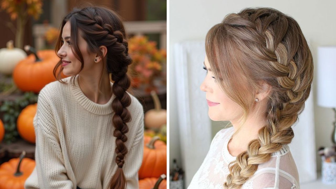 इंडोवेस्टर्न कपडे घातल्यानंतर क्रॉस वेणी घातली जाते. ही वेणी ड्रेसवर सुद्धा शोभून दिसेल. साध्या कपड्यांवरील लुक स्टायलिश करण्यासाठी तुम्ही क्रॉस वेणी घालू शकता. 